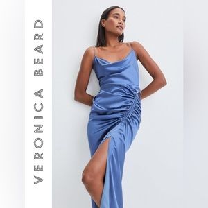 Veronica Beard Natasha Dress in steel blue